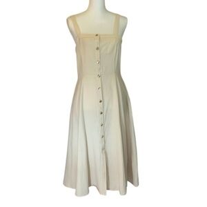 NWT Ina cream cotton sundress, beach, vacation, pinup, rockabilly, coastal